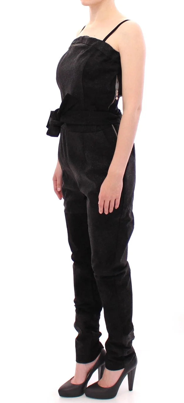 La Maison du Couturier Black Leather Jumpsuit - One-Pieces