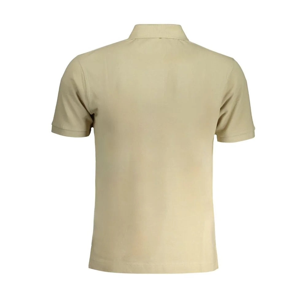 La Martina Beige Cotton Polo Shirt - S - Polos
