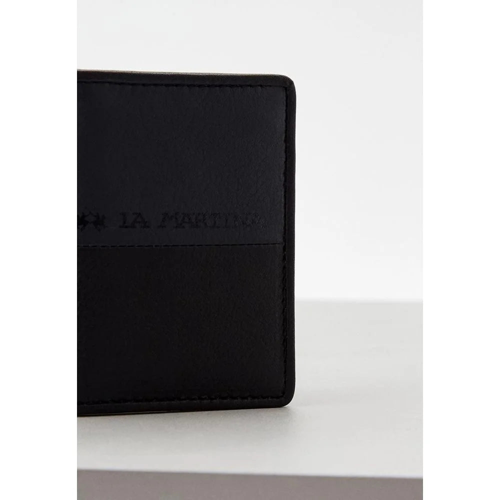 La Martina Black Calfskin Wallet