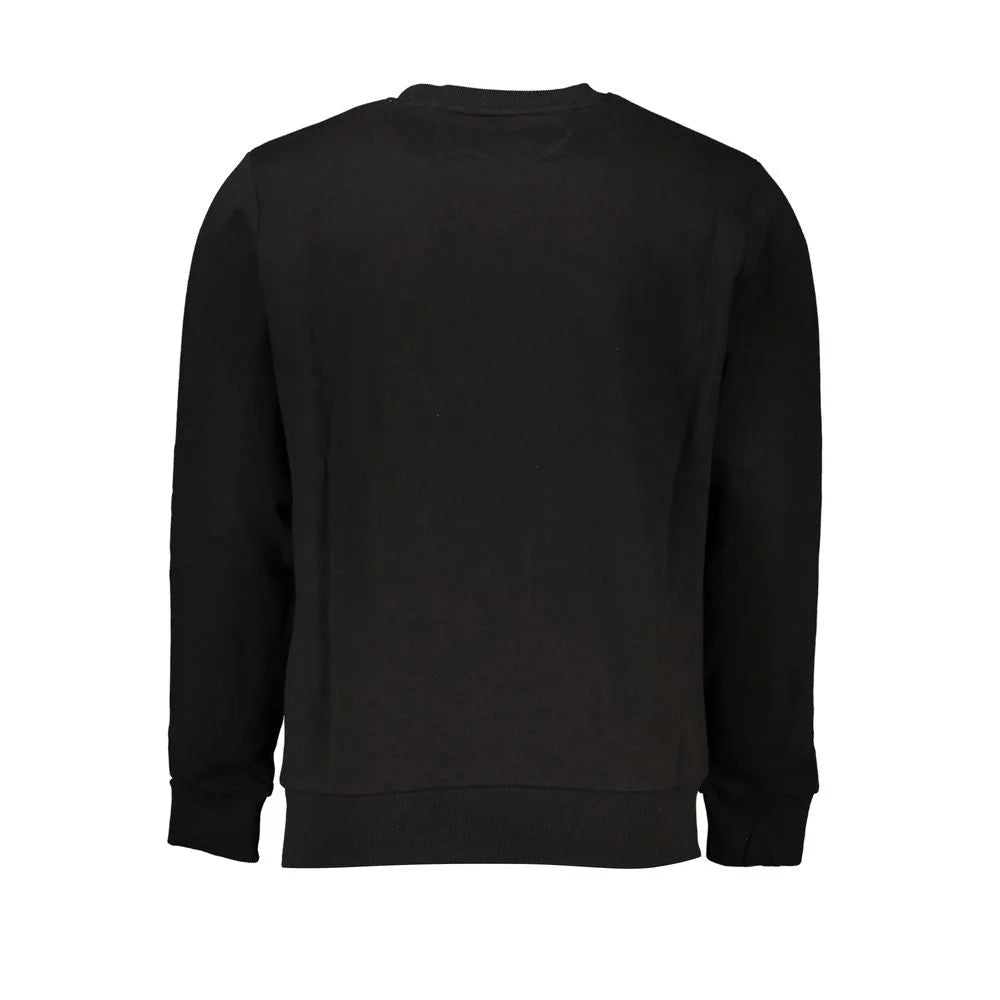 La Martina Black Cotton Men Sweater - Sweatshirts