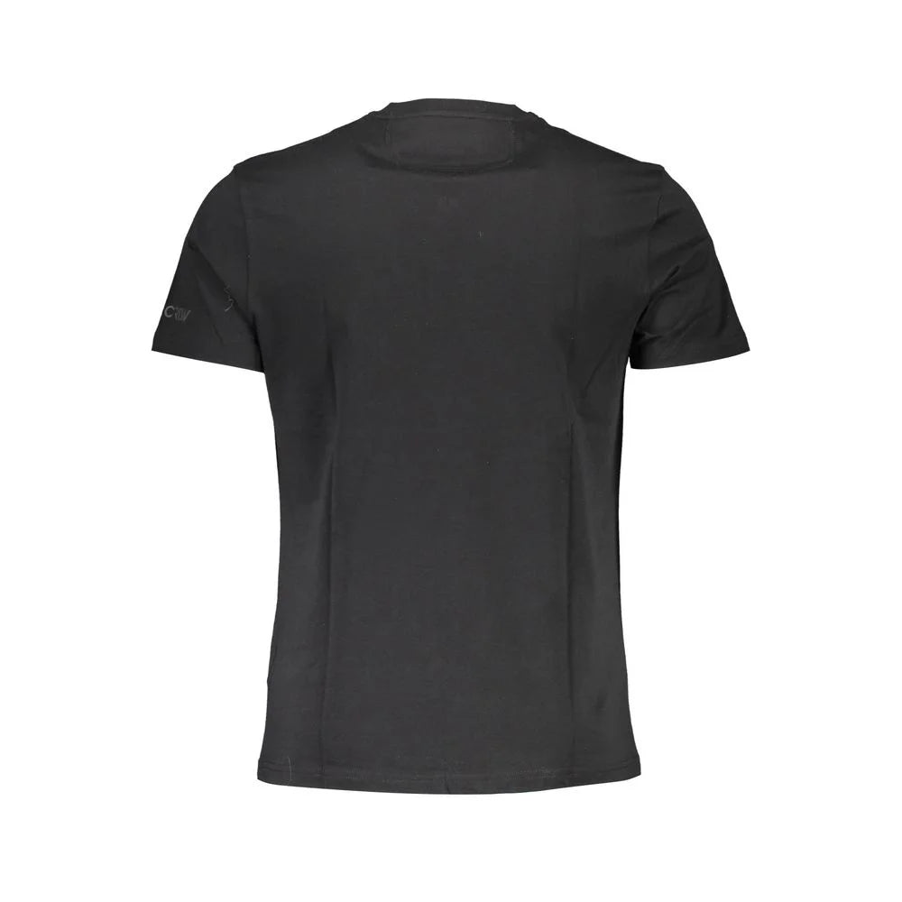 La Martina Black Cotton Men T-Shirt - M - T-Shirts