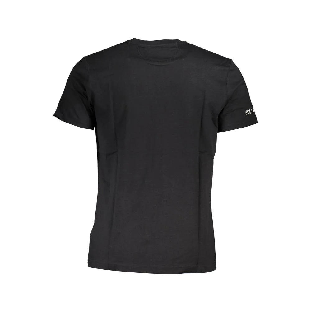 La Martina Black Cotton Men T-Shirt - T-Shirts