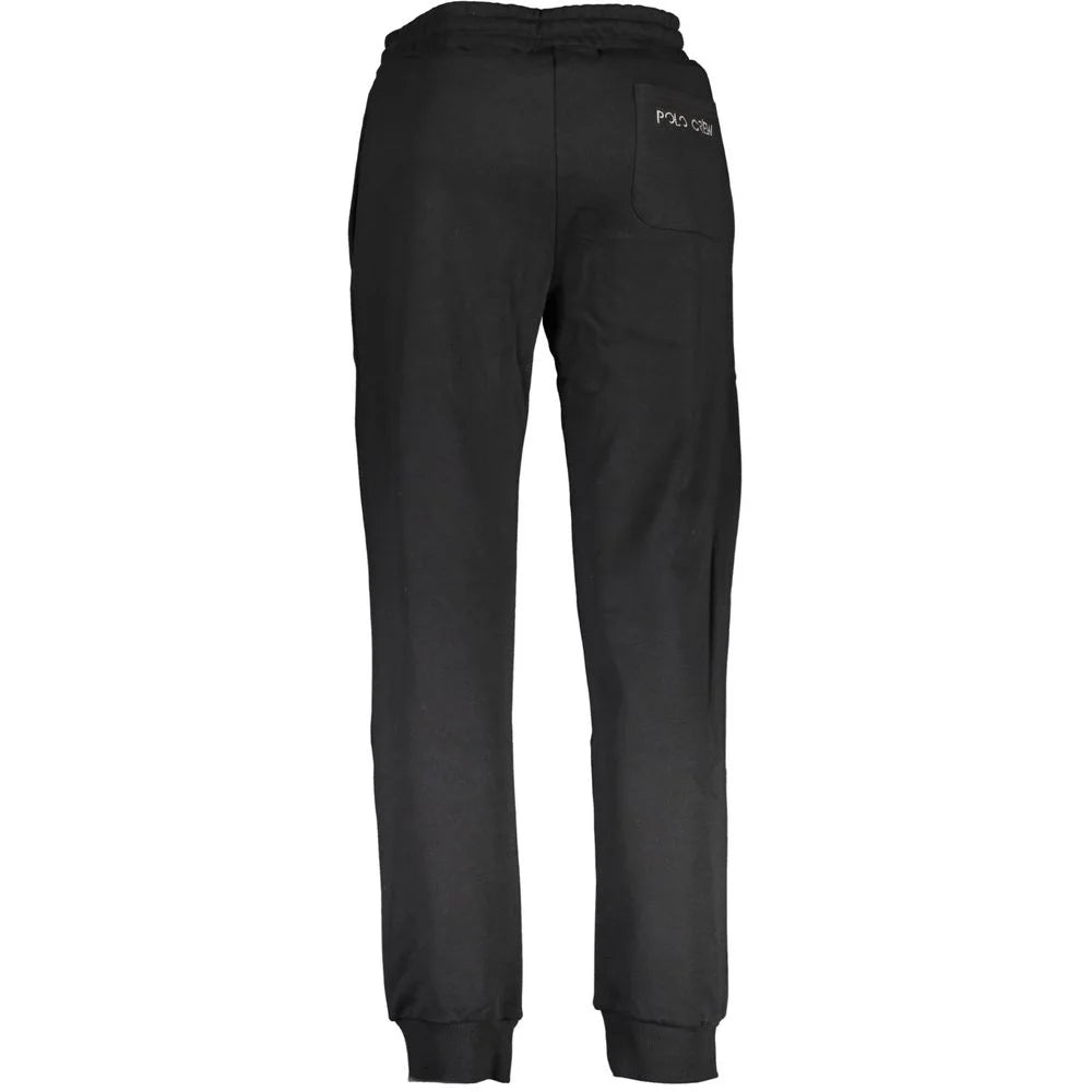La Martina Black Cotton Pant - XL