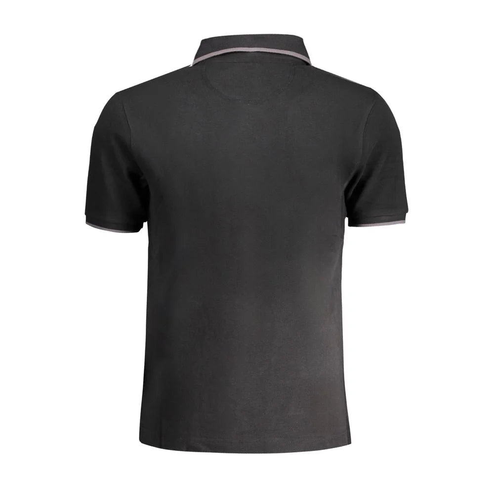 La Martina Black Cotton Polo Shirt - S - Polos