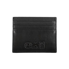 La Martina Black Leather Wallet - Card Cases
