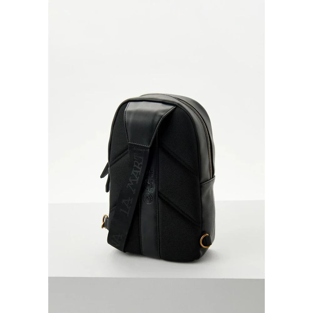 La Martina Black Polyethylene Crossbody Bag