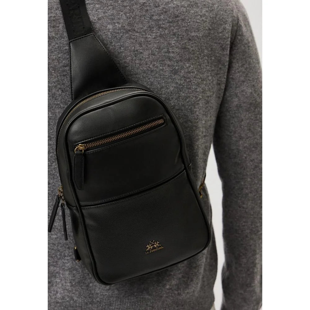 La Martina Black Polyethylene Crossbody Bag