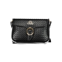 La Martina Black Polyethylene Handbag