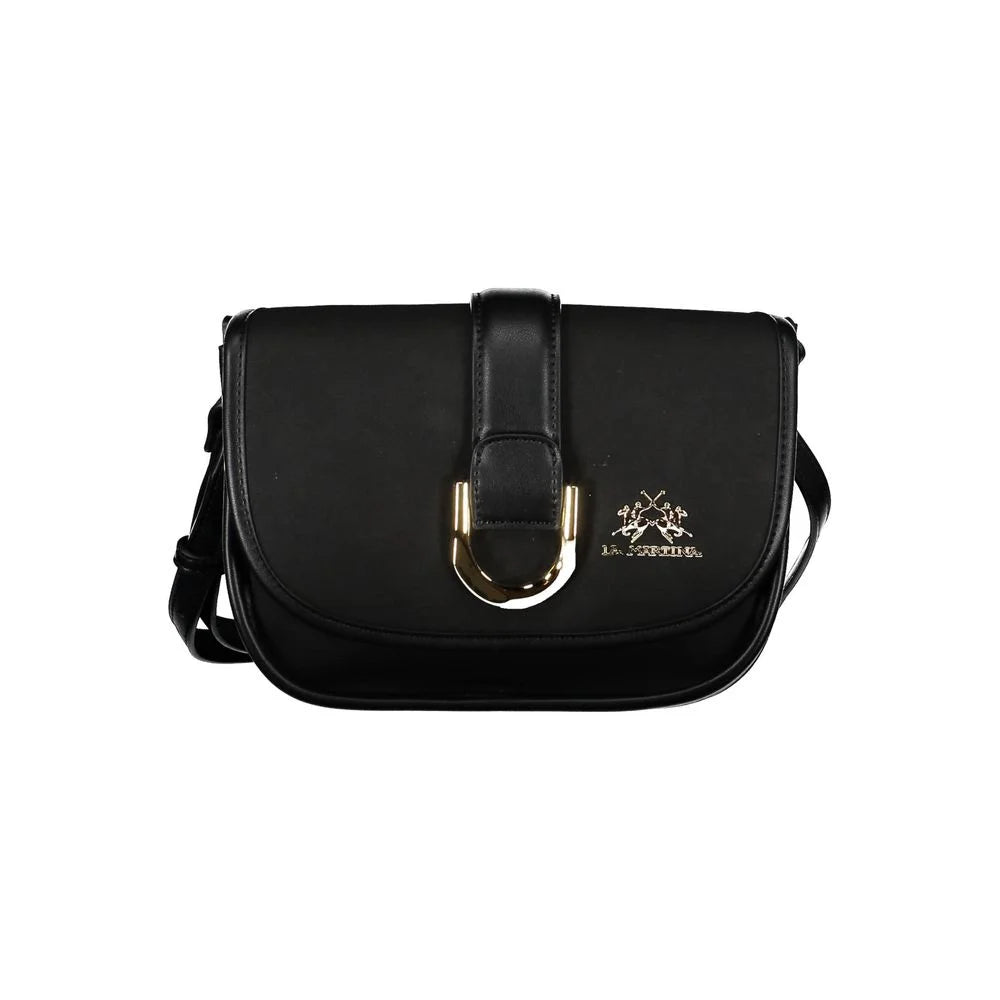 La Martina Black Polyethylene Handbag