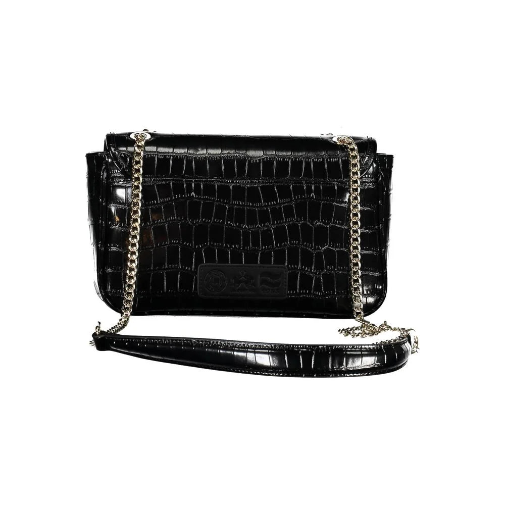 La Martina Black Polyethylene Handbag