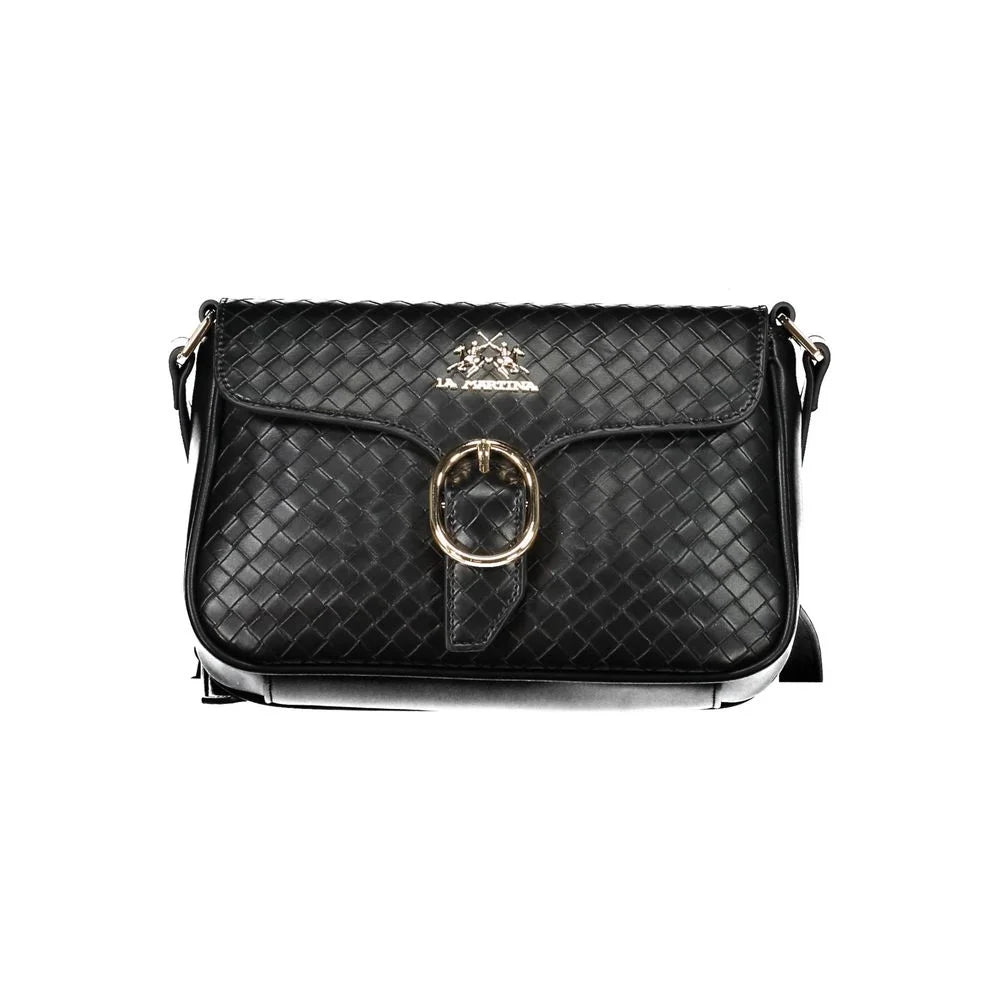 La Martina Black Polyethylene Handbag - Shoulder Bags