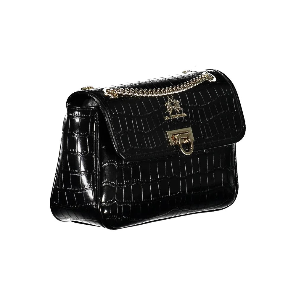 La Martina Black Polyethylene Handbag - Shoulder Bags