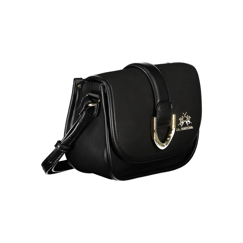 La Martina Black Polyethylene Handbag - Shoulder Bags