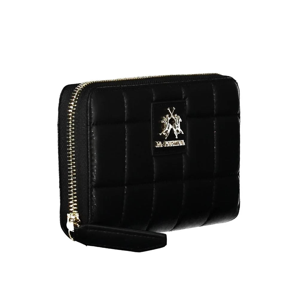 La Martina Black Polyethylene Handbag - Wallets