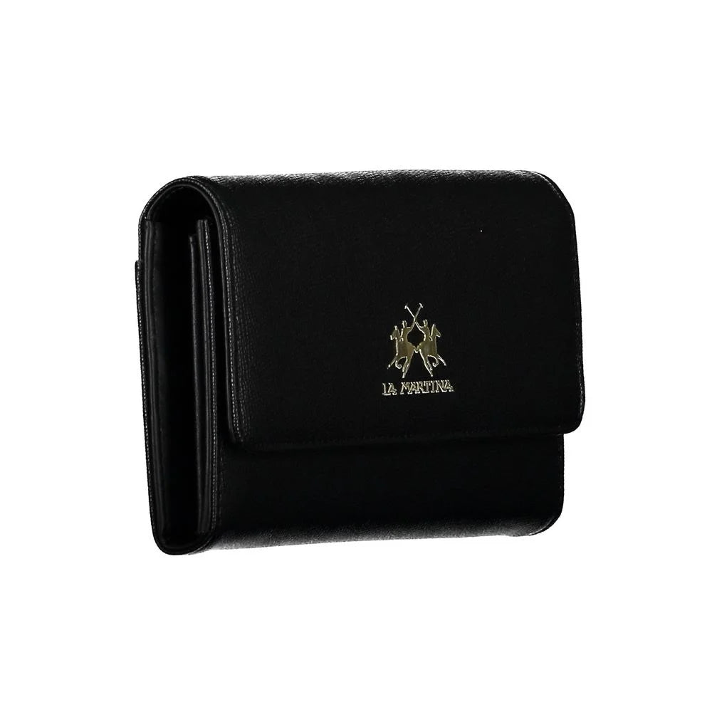 La Martina Black Polyethylene Women Wallet - Wallets