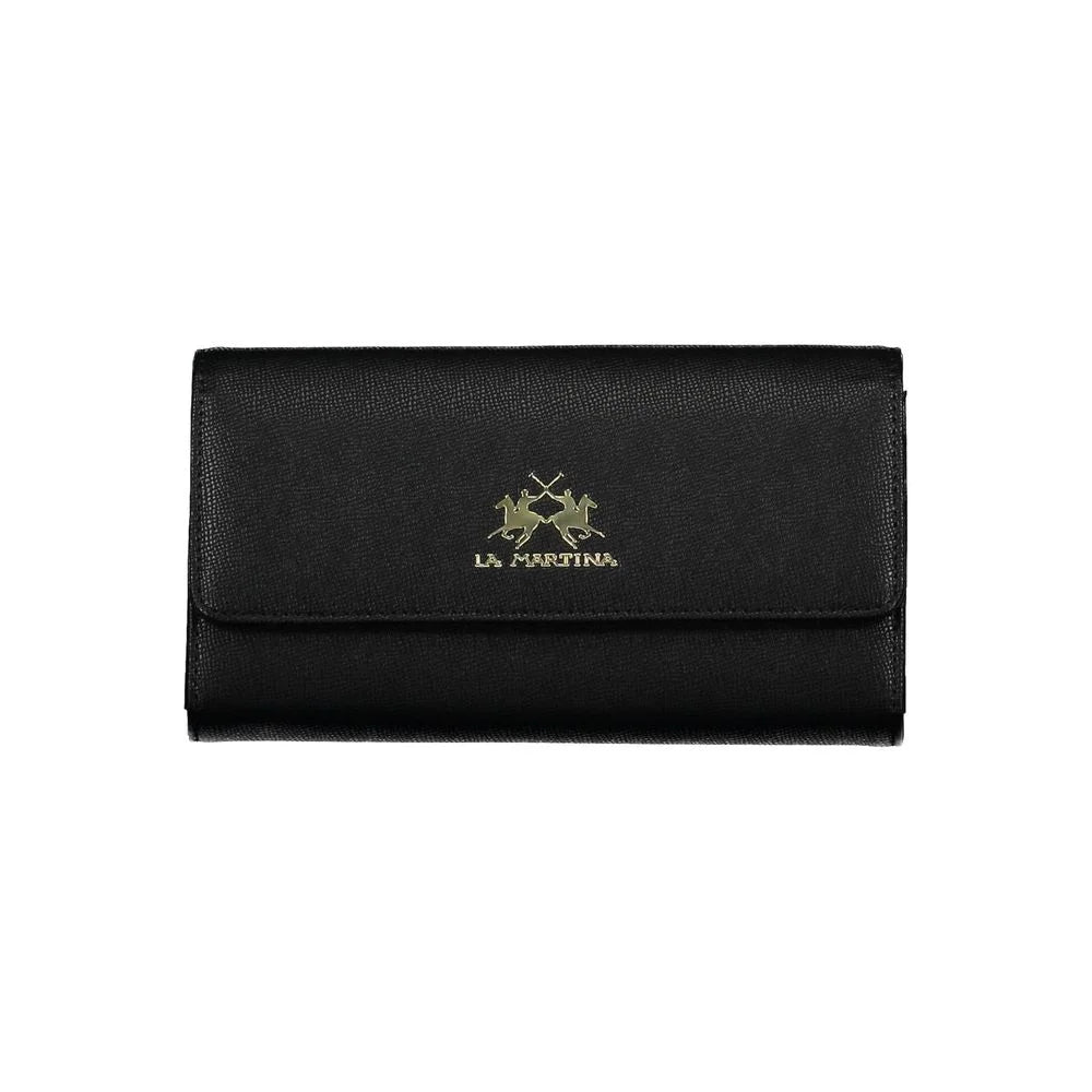 La Martina Black Polyethylene Women Wallet - Wallets