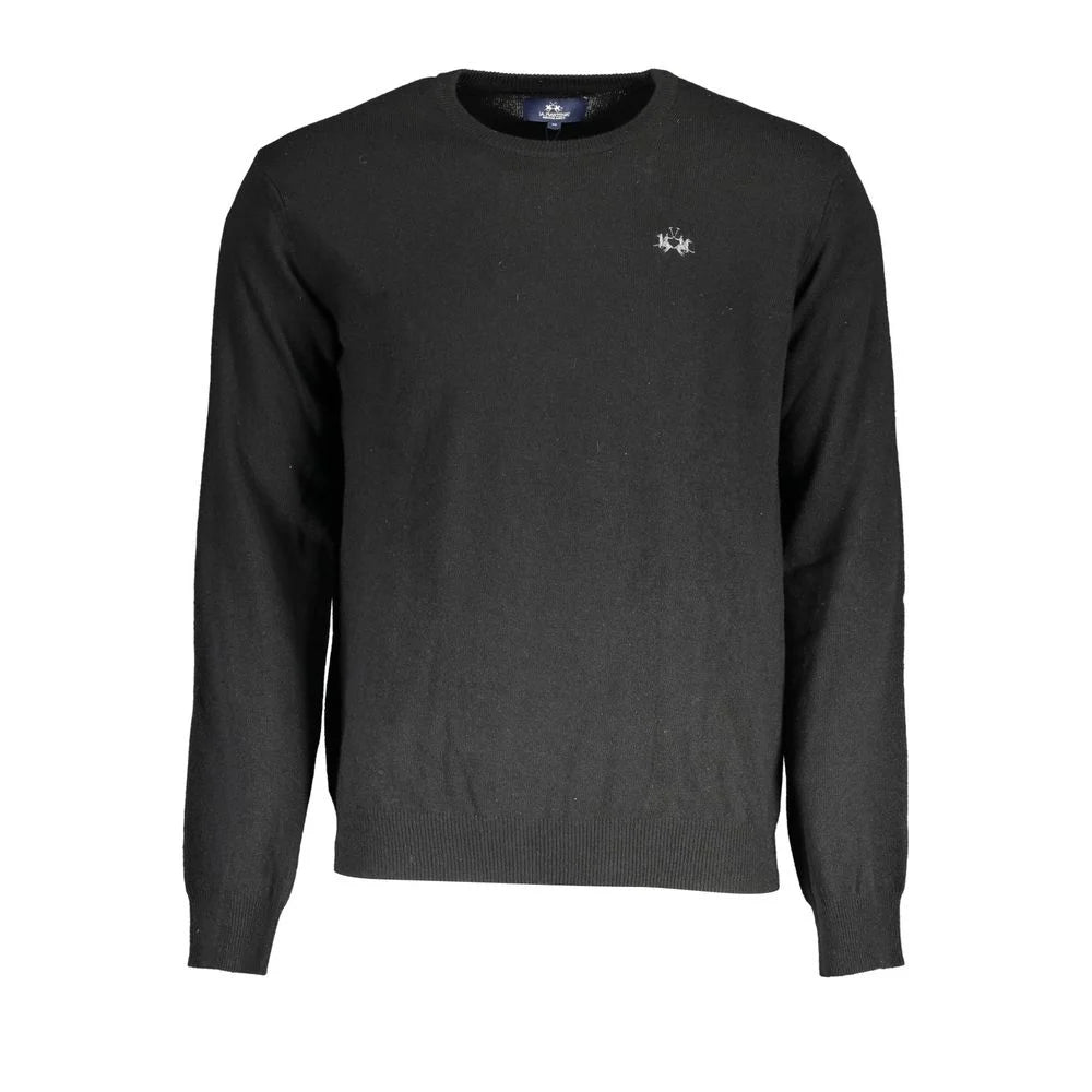 La Martina Black Wool Sweater - Sweaters