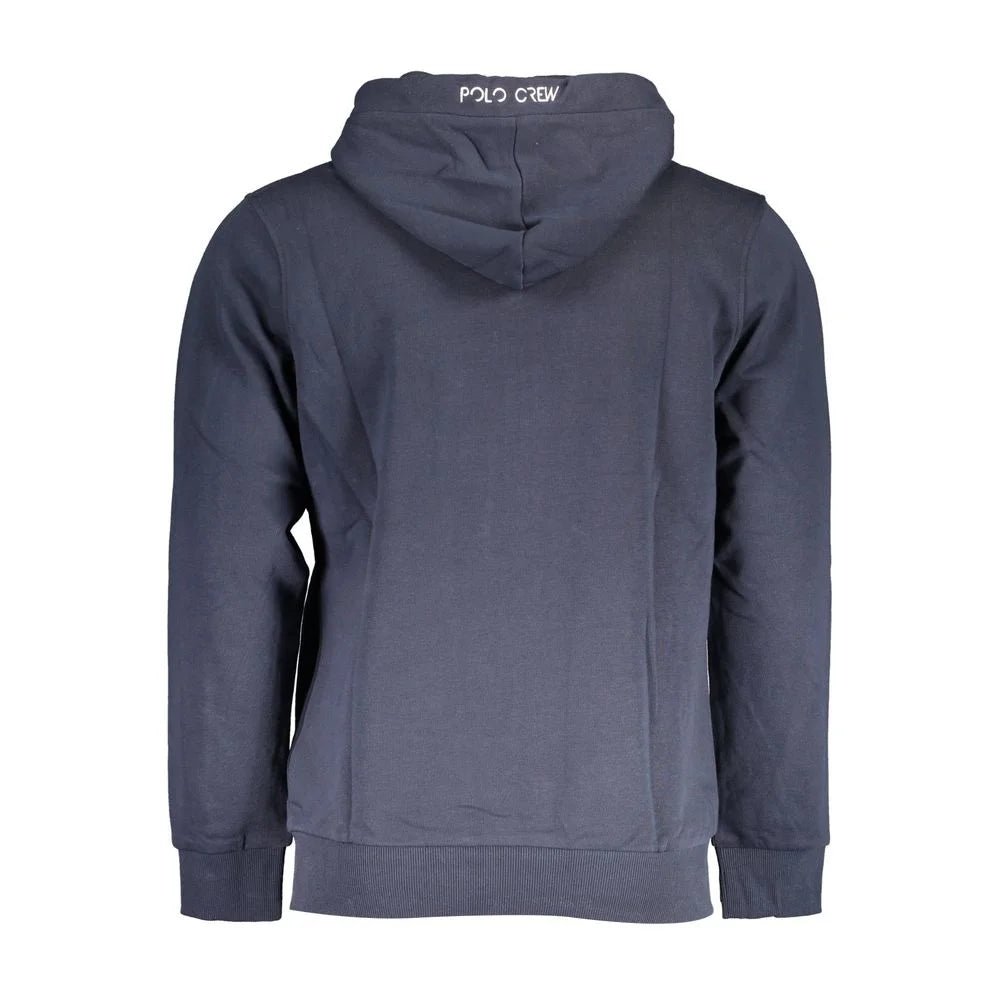 La Martina Blue Cotton Men Sweater - S - Hoodies