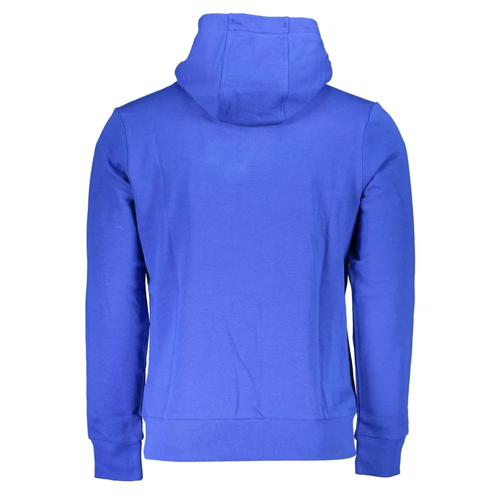 La Martina Blue Cotton Men Sweater - XXL - Sweatshirts