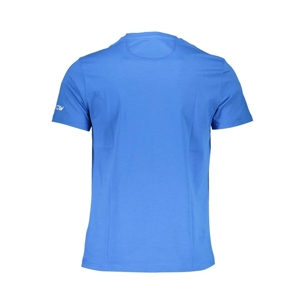 La Martina Blue Cotton Men T-Shirt - T-Shirts
