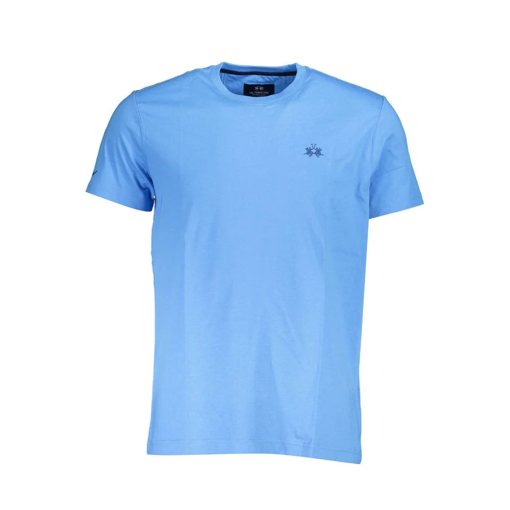 La Martina Blue Cotton Men T-Shirt - T-Shirts