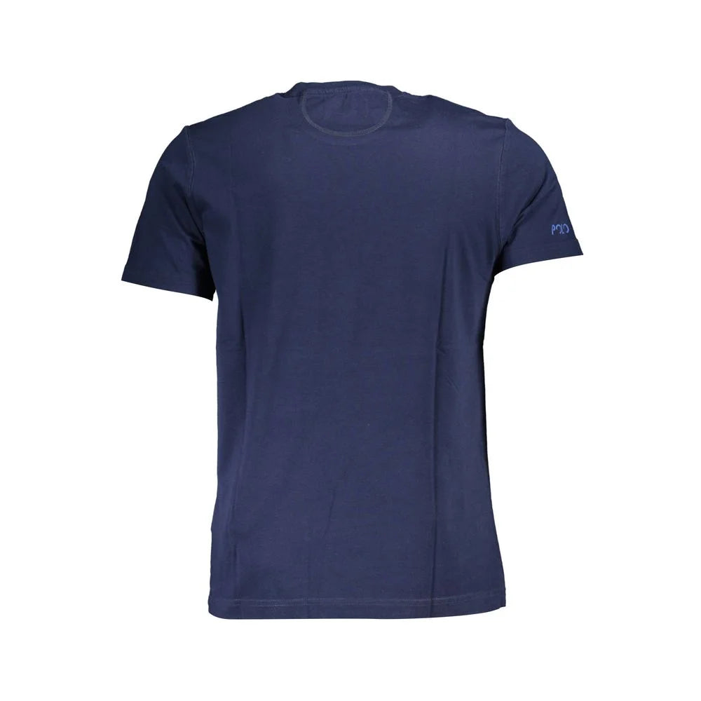 La Martina Blue Cotton Men T-Shirt - T-Shirts