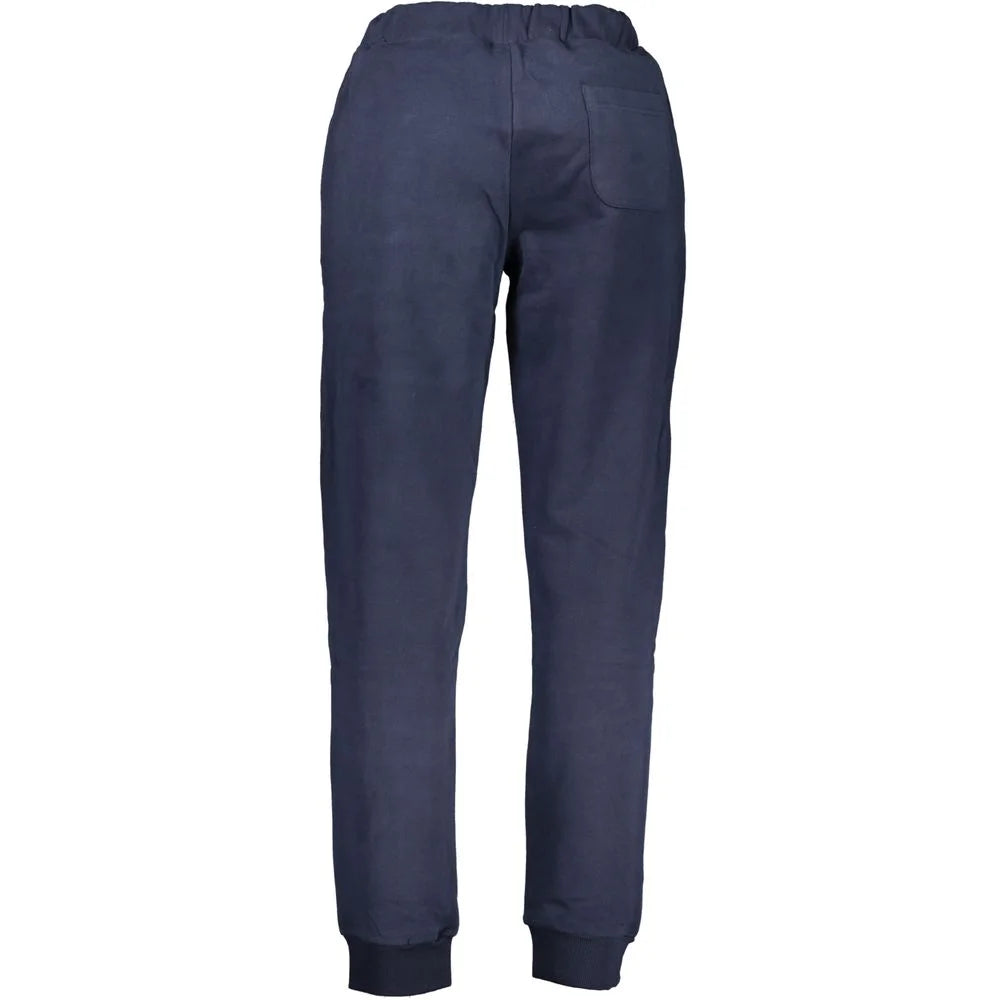 La Martina Blue Cotton Pant - Joggers