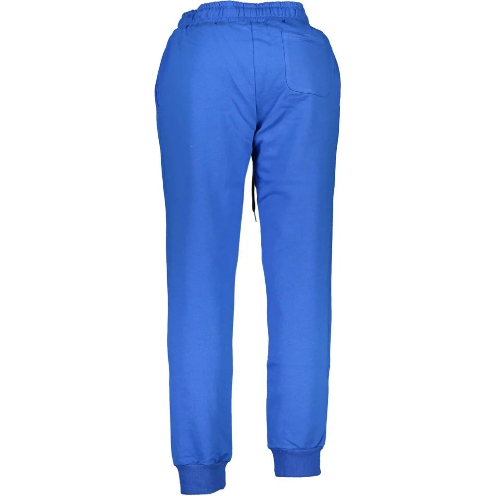 La Martina Blue Cotton Pant - Joggers