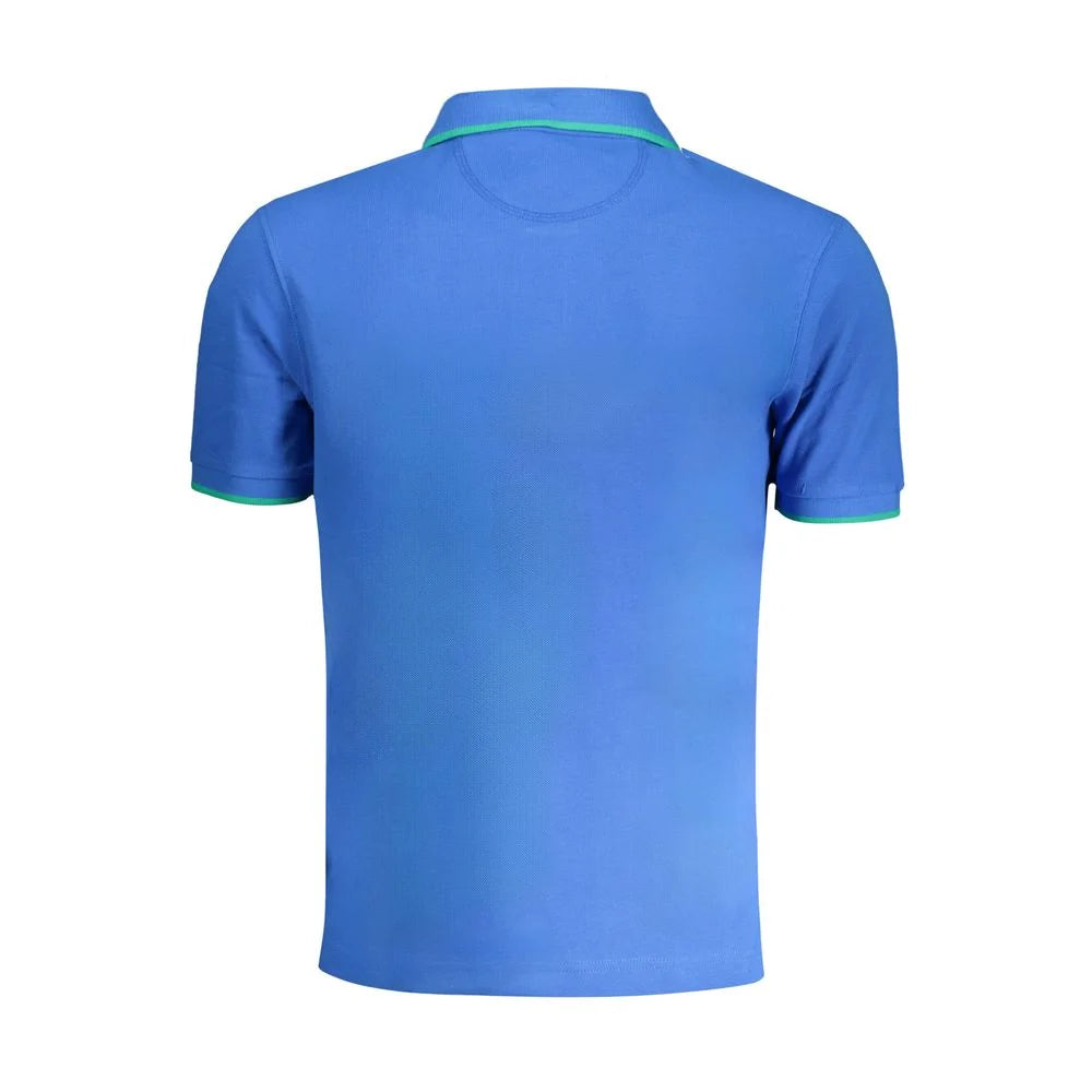 La Martina Blue Cotton Polo Shirt - L - Polos
