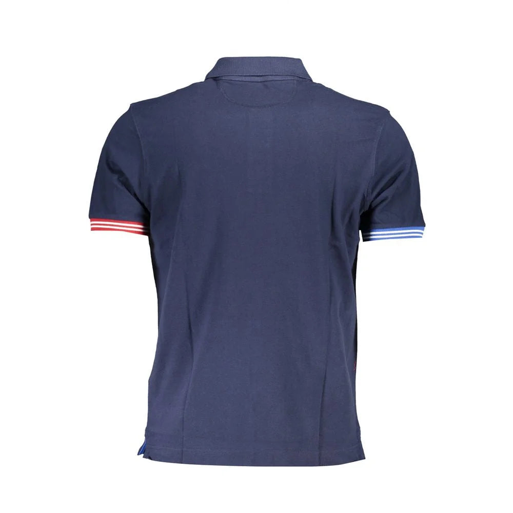 La Martina Blue Cotton Polo Shirt - M - Polos