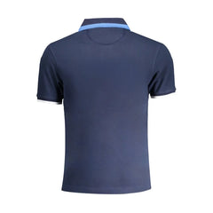 La Martina Blue Cotton Polo Shirt - Polos