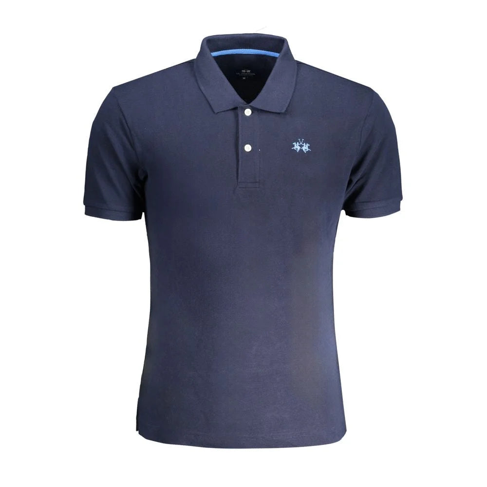 La Martina Blue Cotton Polo Shirt - S - Polos