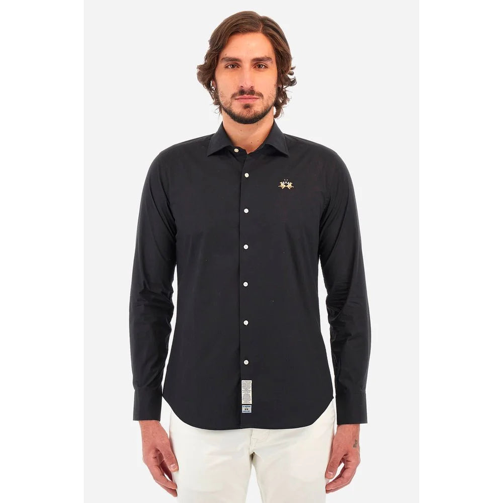 La Martina Blue Cotton Shirt - Shirts