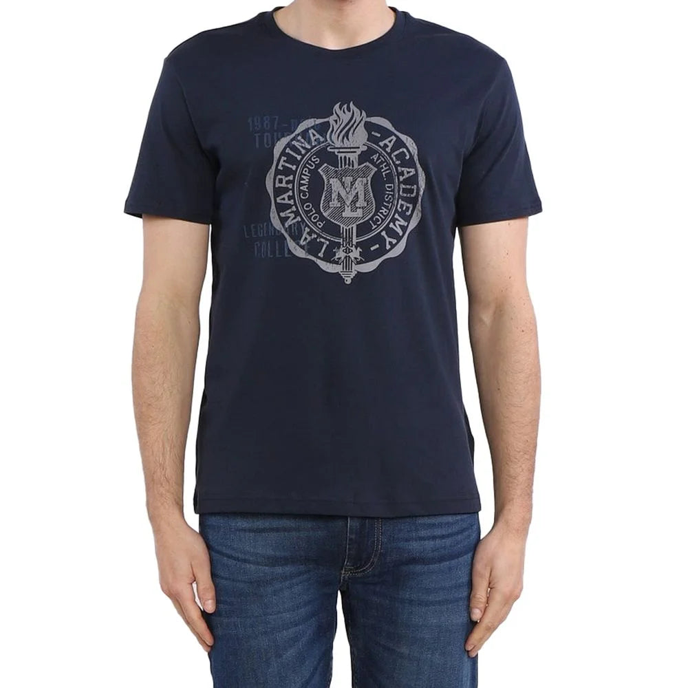 La Martina Blue Cotton T-Shirt - T-Shirts