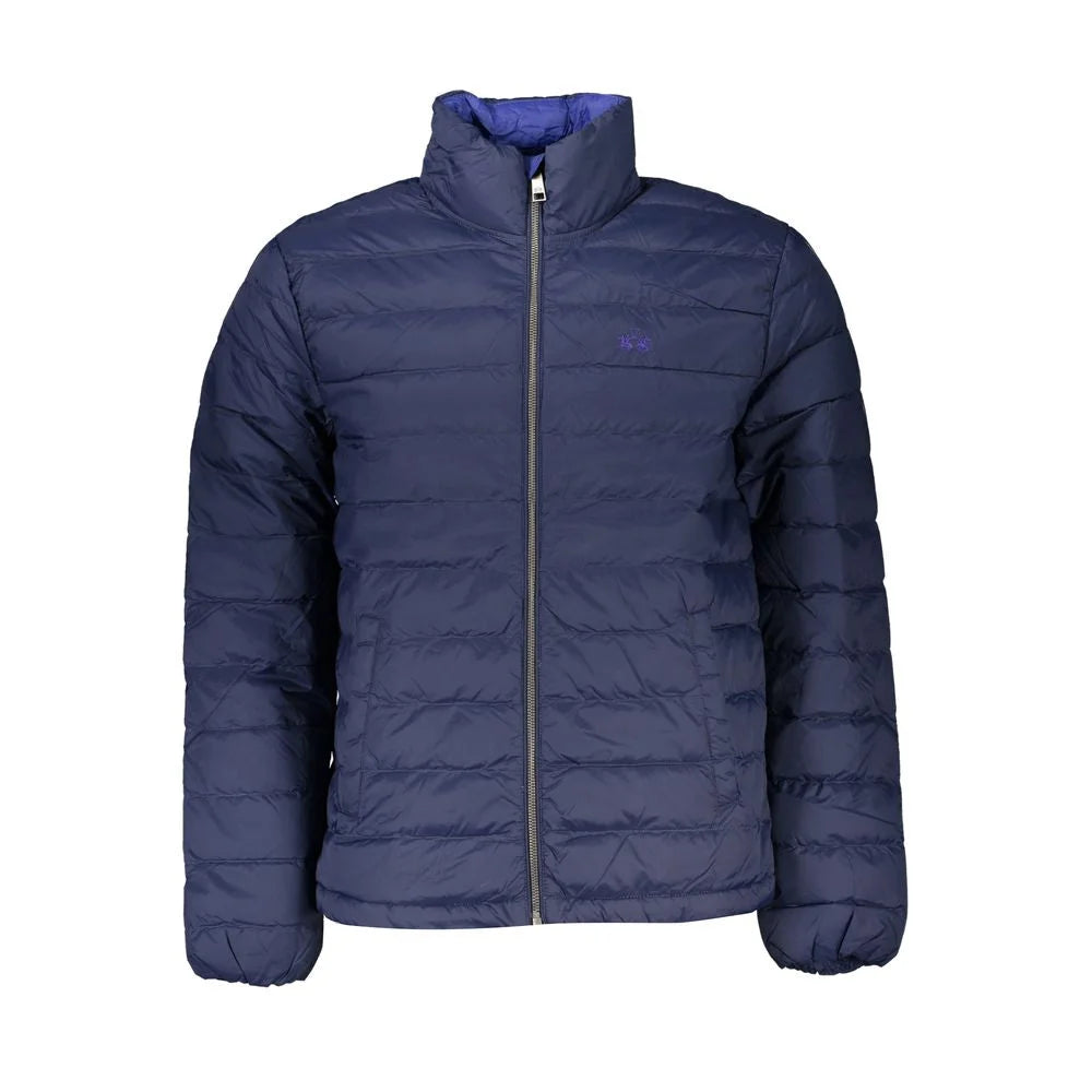 La Martina Blue Polyamide Men Jacket