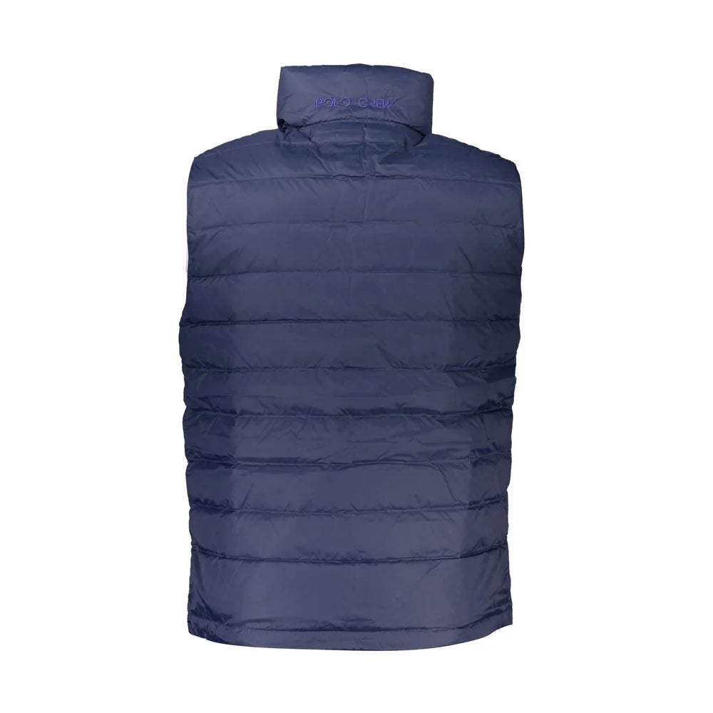 La Martina Blue Polyamide Men Jacket - Vests
