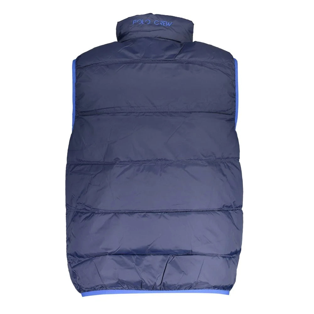 La Martina Blue Polyamide Men Jacket - Vests