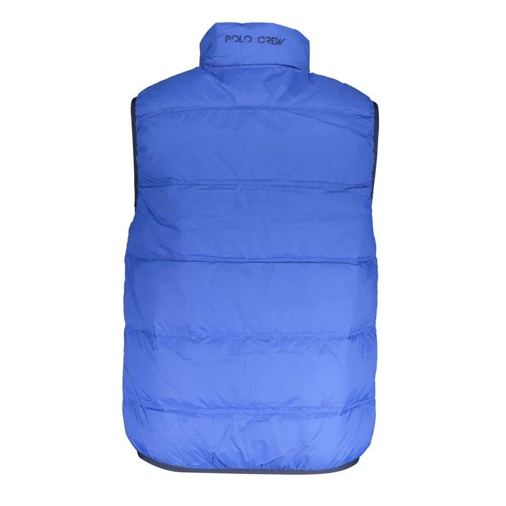 La Martina Blue Polyamide Men Jacket - Vests