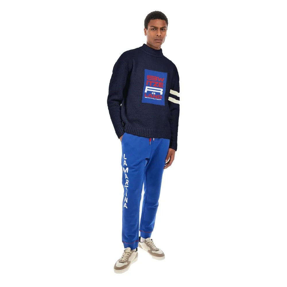 La Martina Blue Polyamide Sweater - Sweaters
