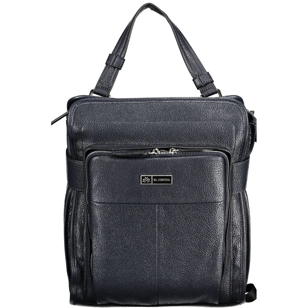 La Martina Blue Polyethylene Backpack - Backpacks