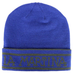 La Martina Blue Wool Men Cap - Beanies