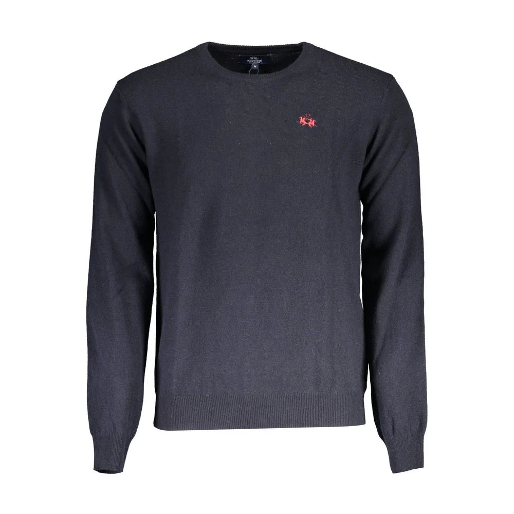 La Martina Blue Wool Sweater - Sweaters