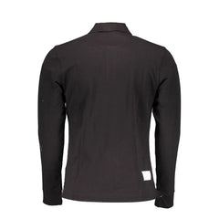 La Martina Elegant Long Sleeved Black Polo for Men - Polos