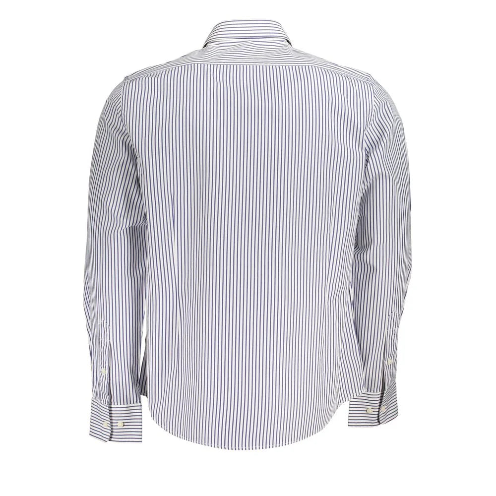 La Martina Elegant Long-Sleeved Striped Shirt for Men - L - Shirts