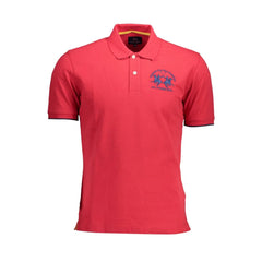La Martina Elegant Pink Polo: Casual Luxury for Men - Polos