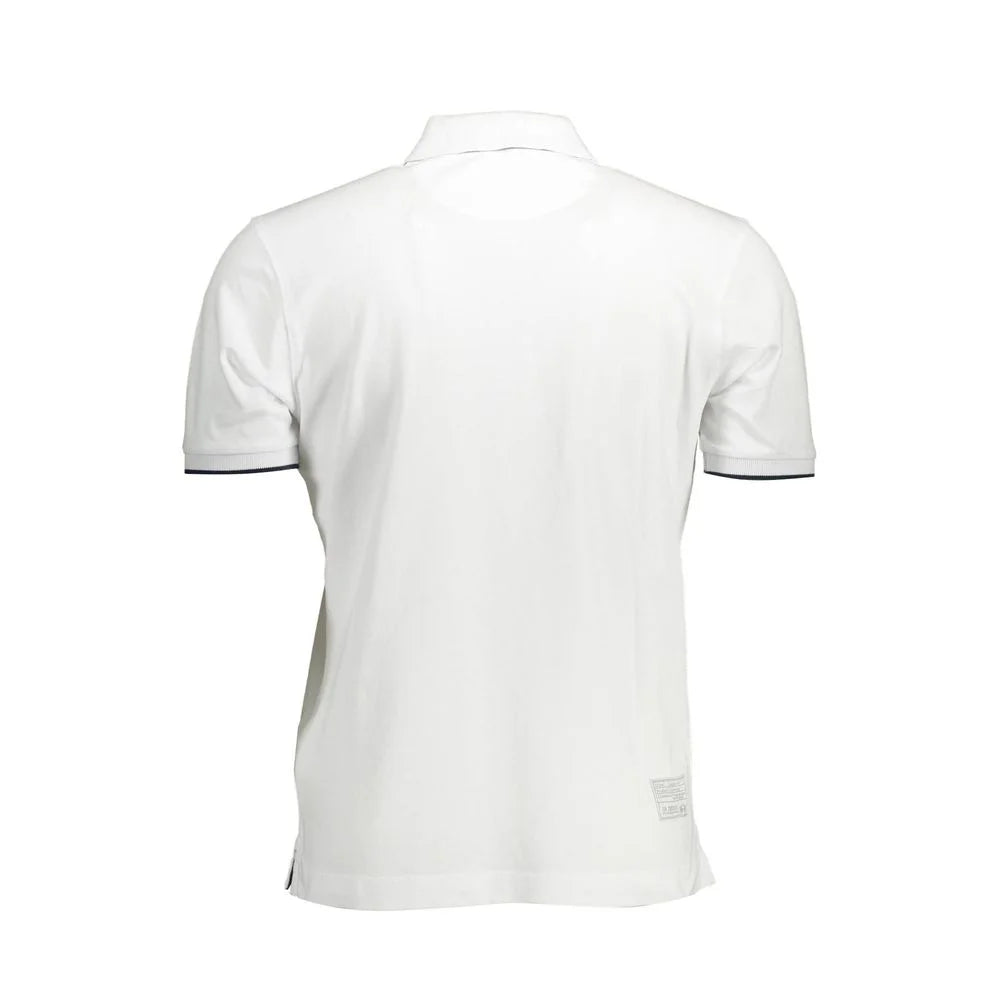 La Martina Elegant Short-Sleeved White Polo for Men - Polos
