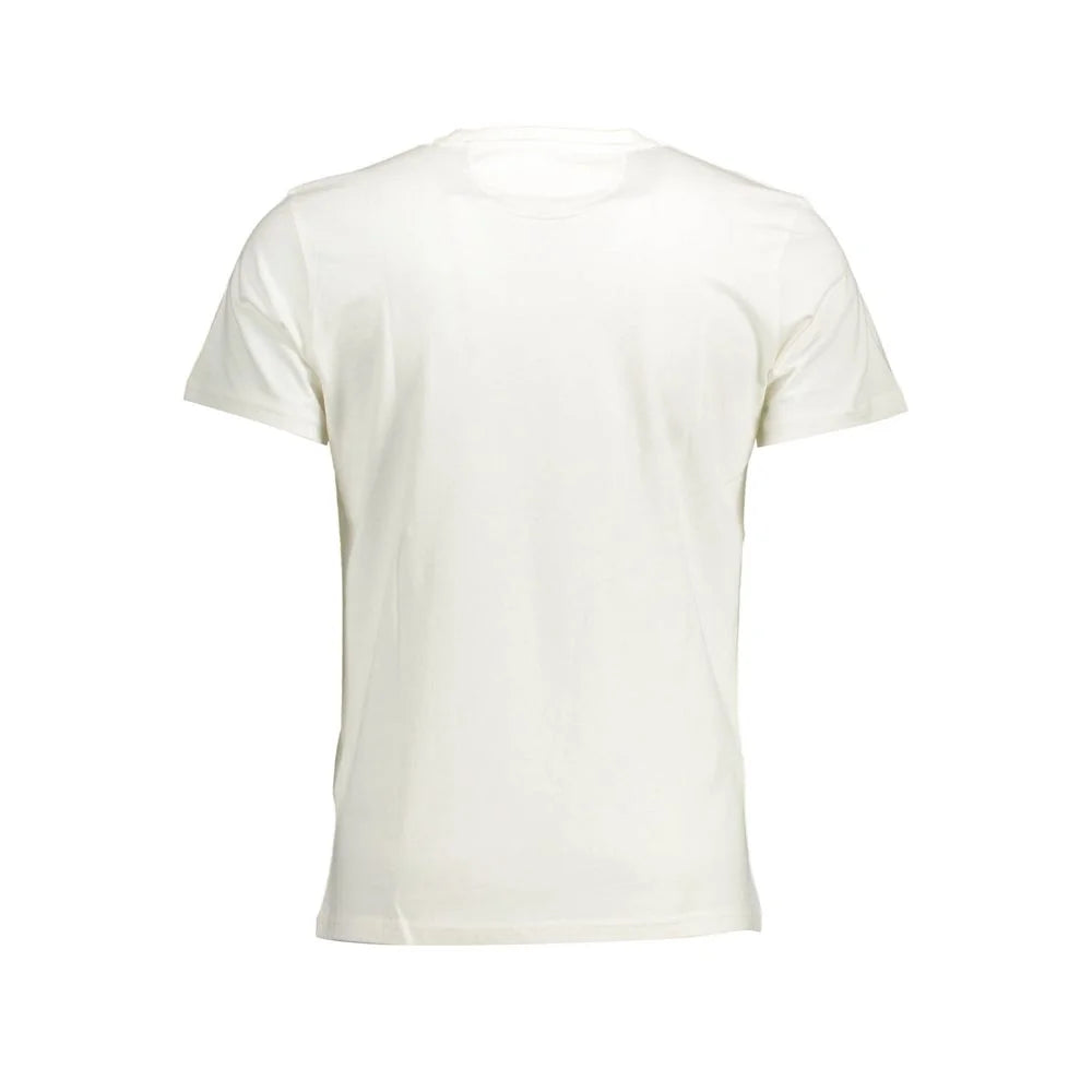 La Martina Elegant White Cotton Crew Neck Tee - T-Shirts