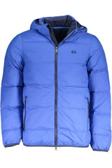 La Martina Elite Blue Jacket with Detachable Hood - XXL - Puffer Jackets
