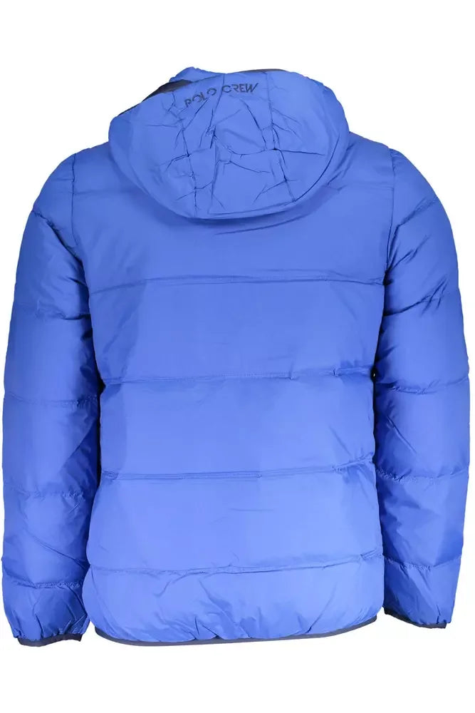 La Martina Elite Blue Jacket with Detachable Hood - XXL - Puffer Jackets