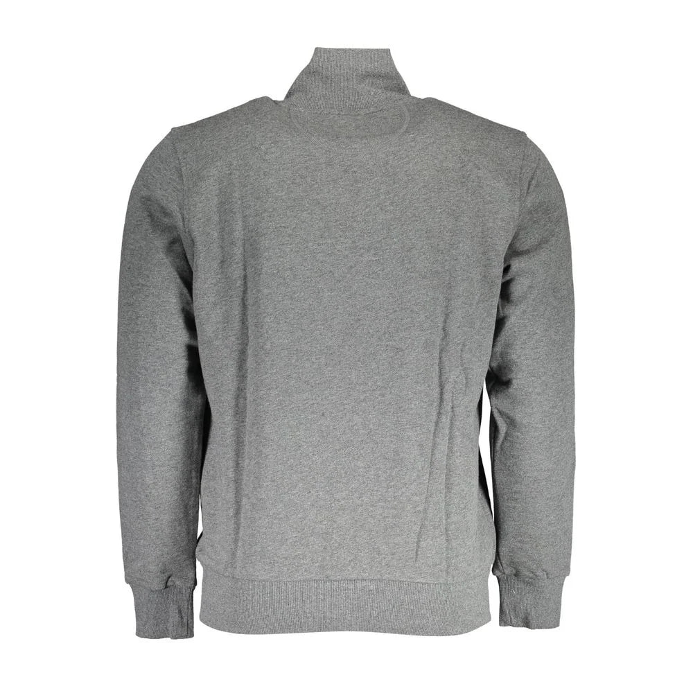La Martina Gray Cotton Men Sweater - Sweatshirts